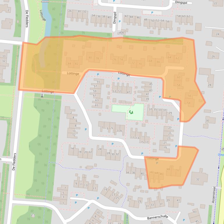 Kaart van postcodegebied 9481GZ.