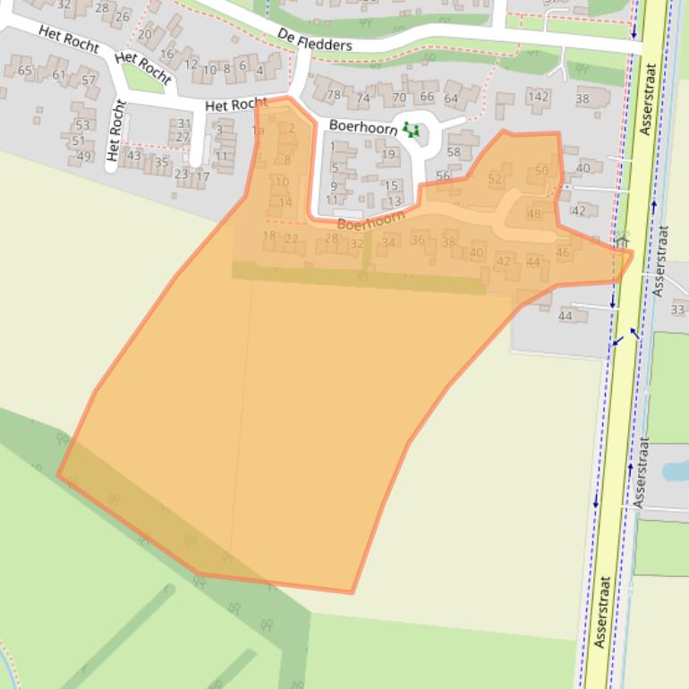 Kaart van postcodegebied 9481HE.