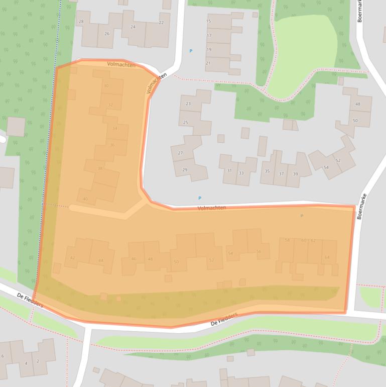 Kaart van postcodegebied 9481HP.