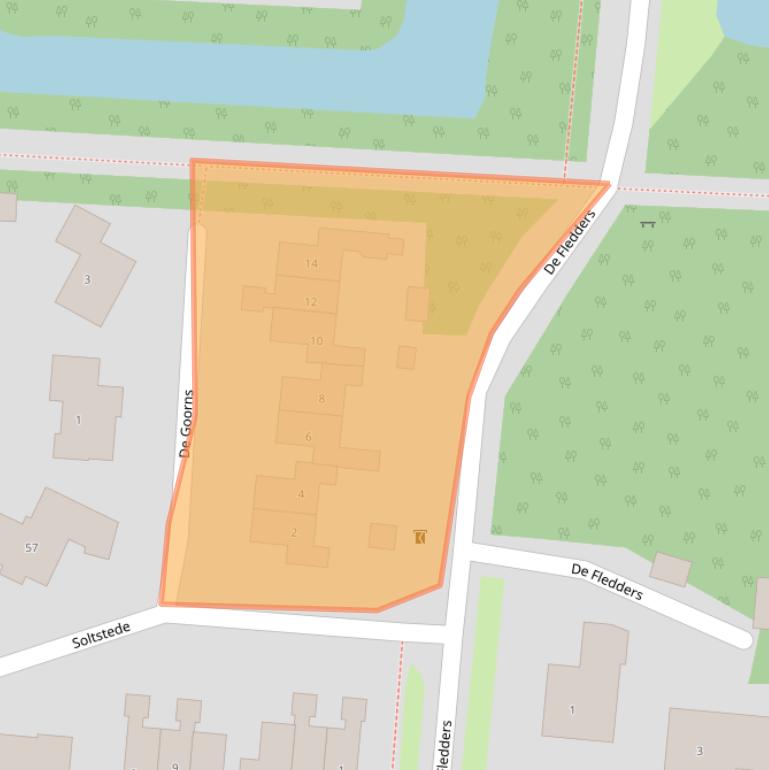 Kaart van postcodegebied 9481HW.