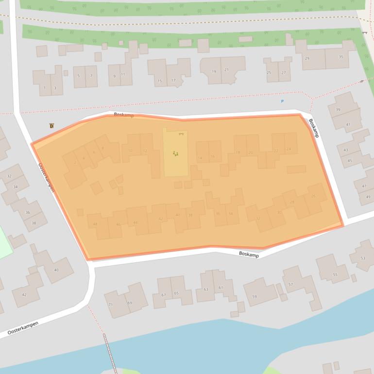 Kaart van postcodegebied 9481JG.