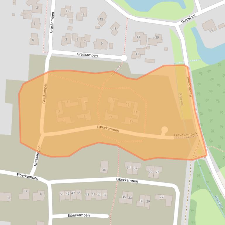 Kaart van postcodegebied 9481JW.