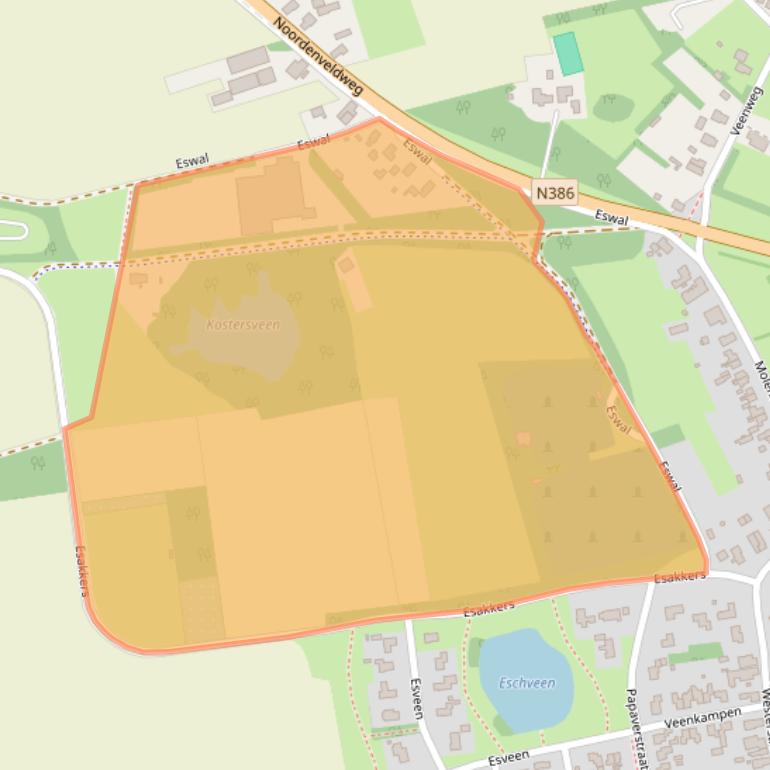 Kaart van postcodegebied 9481TK.