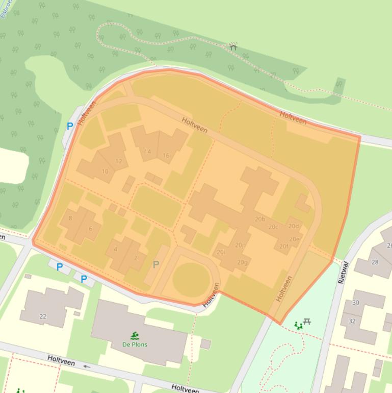 Kaart van postcodegebied 9481TL.