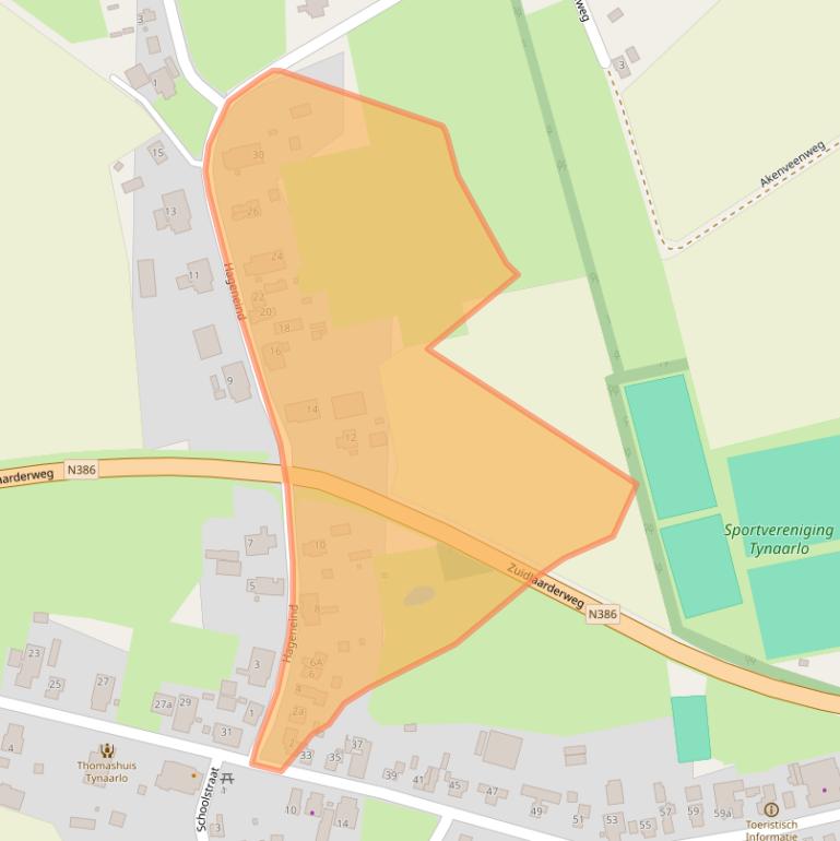 Kaart van postcodegebied 9482PE.