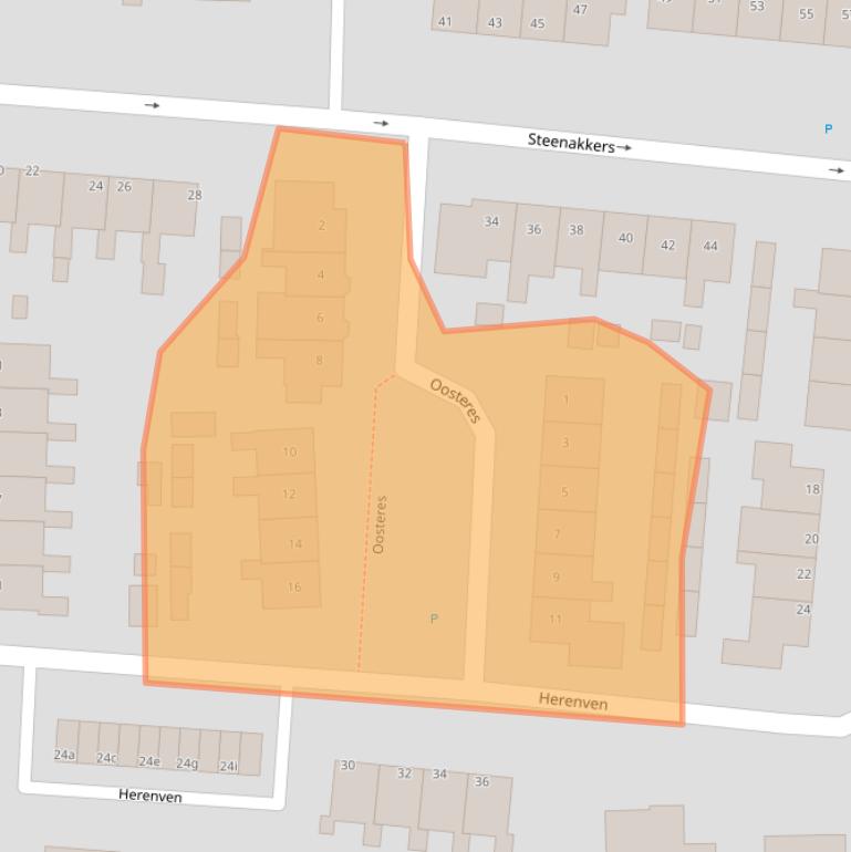 Kaart van postcodegebied 9482RH.
