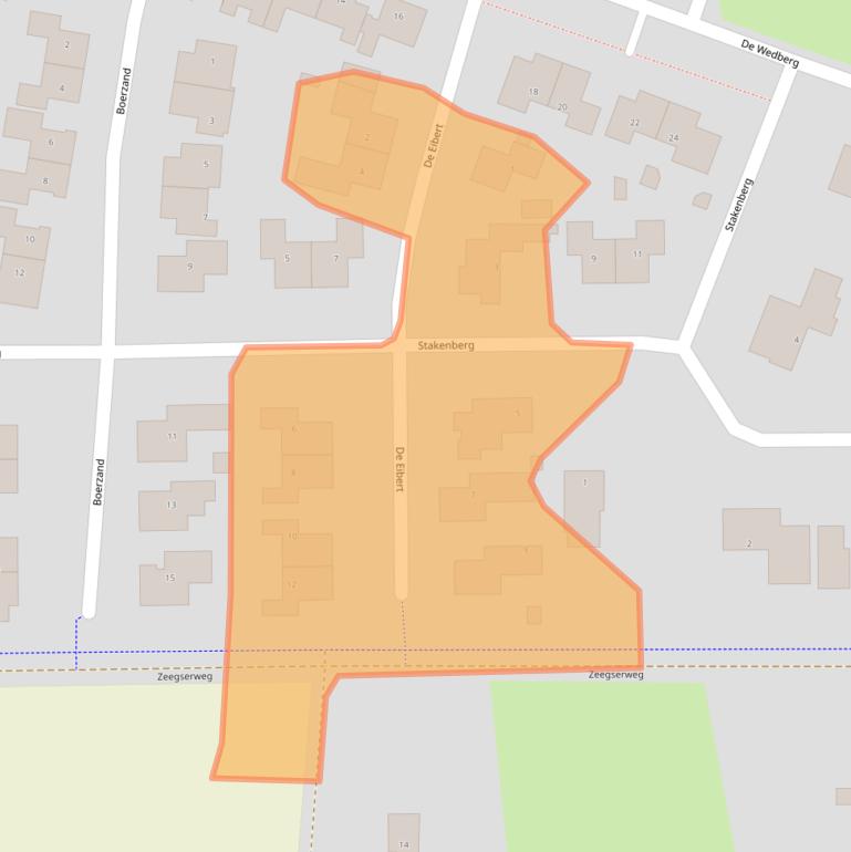 Kaart van postcodegebied 9482RX.