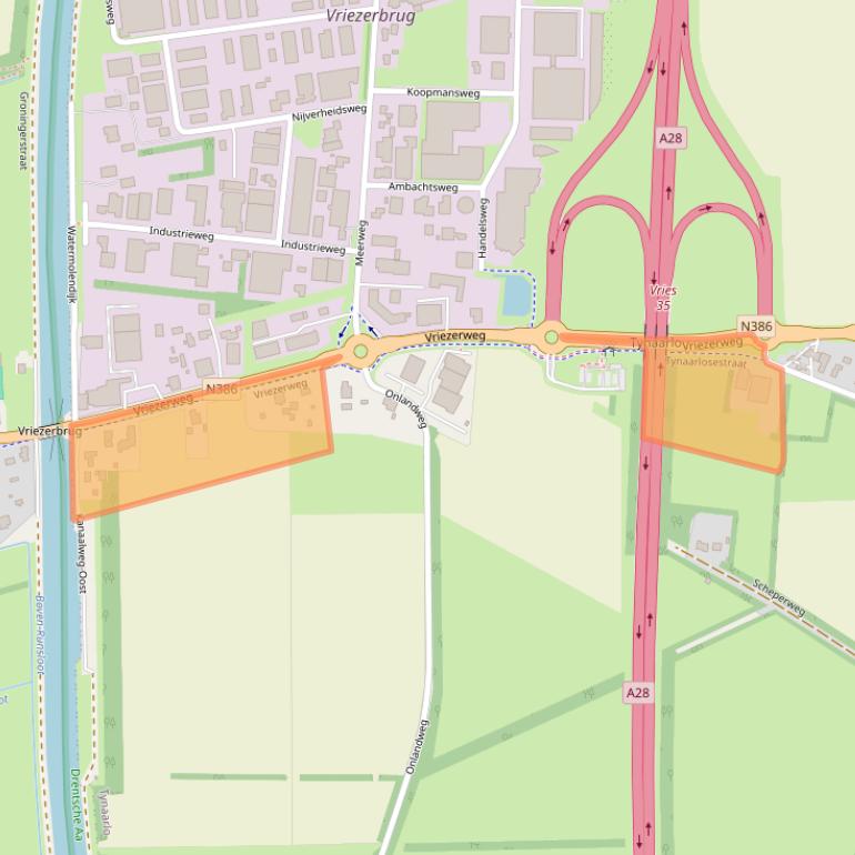 Kaart van postcodegebied 9482TA.