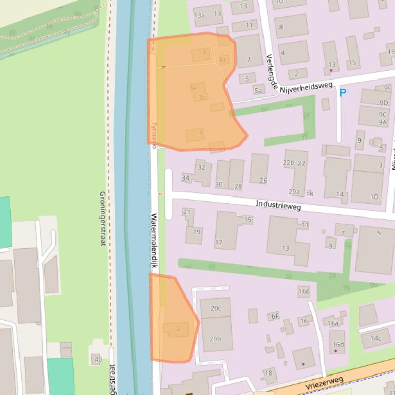 Kaart van postcodegebied 9482TD.