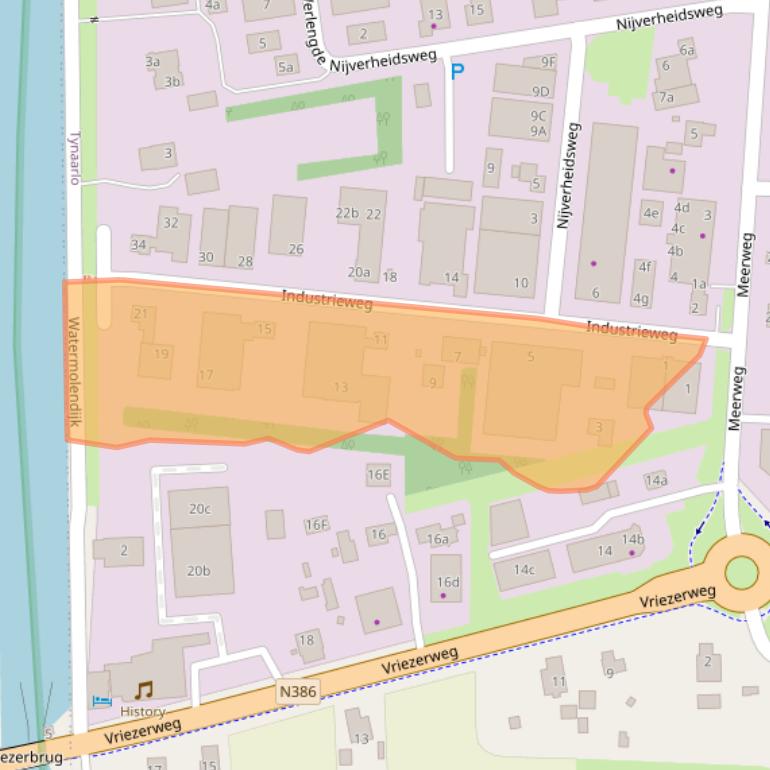 Kaart van postcodegebied 9482TG.