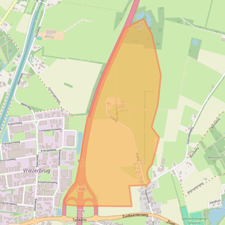 Kaart van postcodegebied 9482TK.