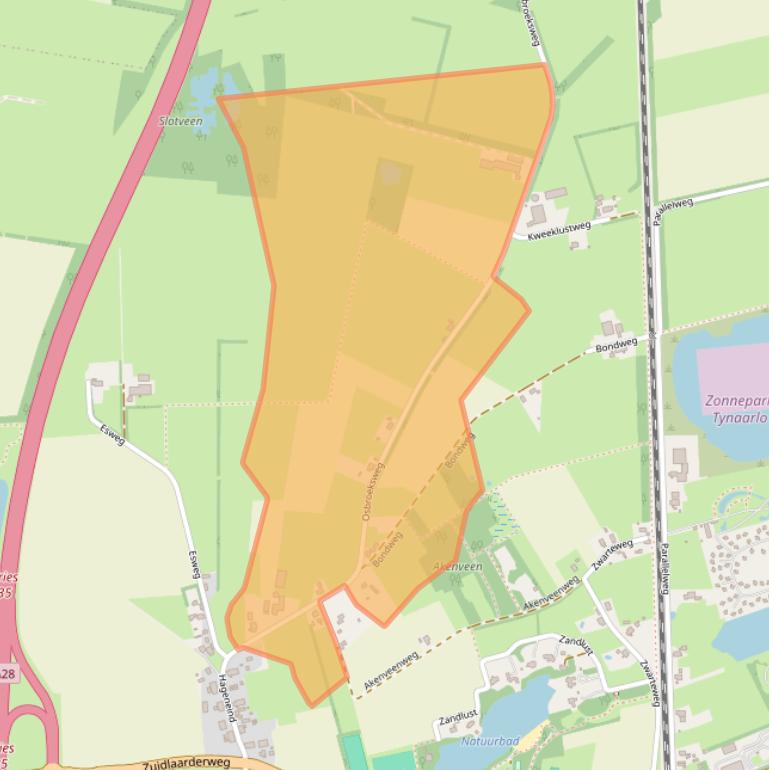 Kaart van postcodegebied 9482TL.