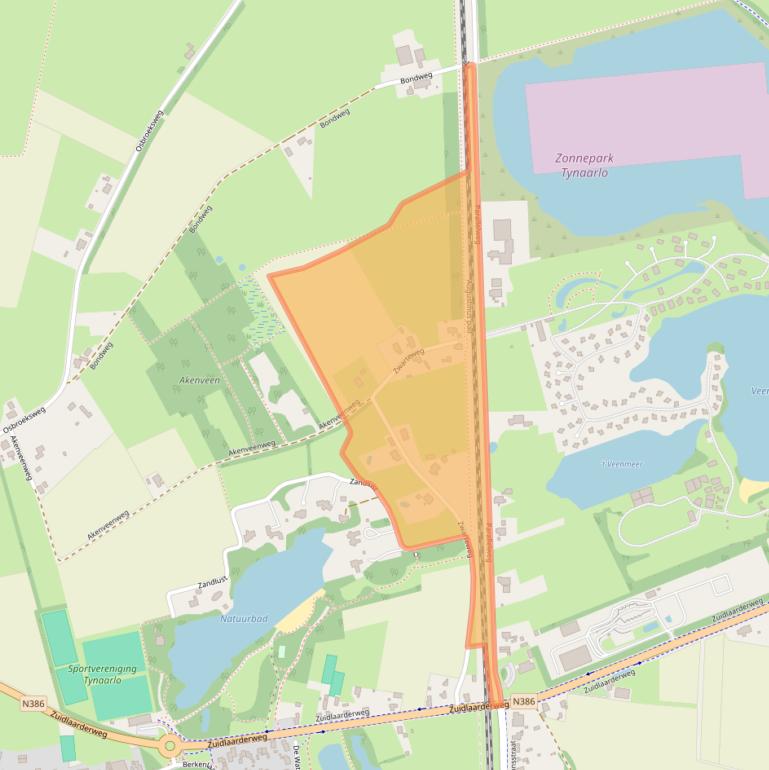 Kaart van postcodegebied 9482TR.