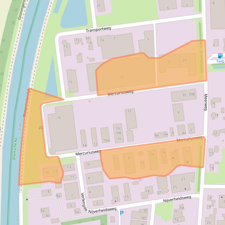 Kaart van postcodegebied 9482WK.