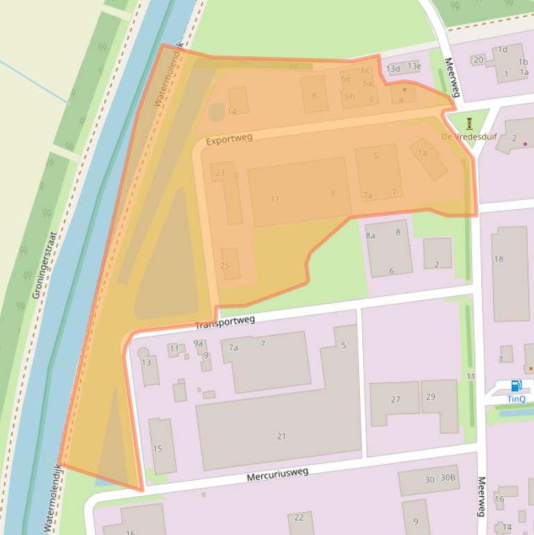 Kaart van postcodegebied 9482WP.