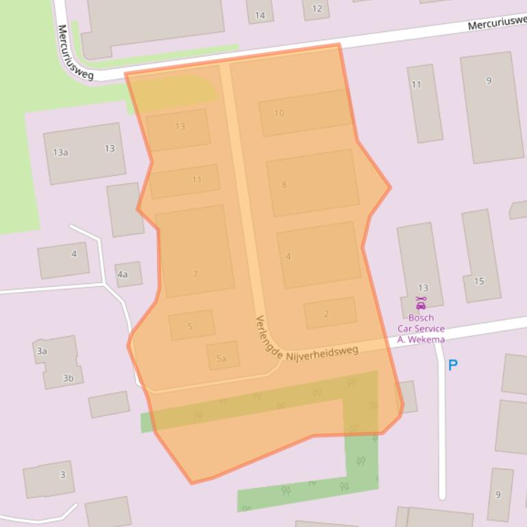 Kaart van postcodegebied 9482WT.