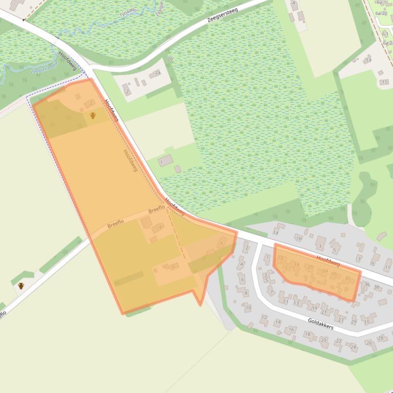 Kaart van postcodegebied 9483PB.