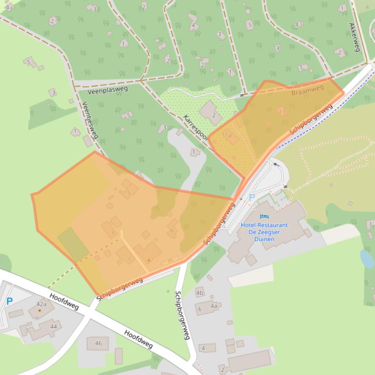 Kaart van postcodegebied 9483PH.