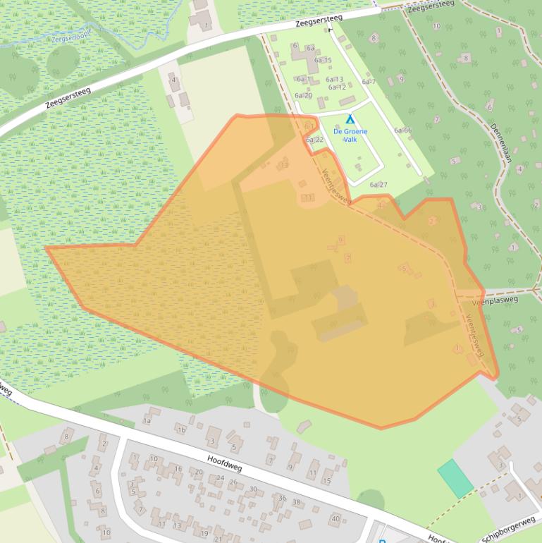 Kaart van postcodegebied 9483TB.