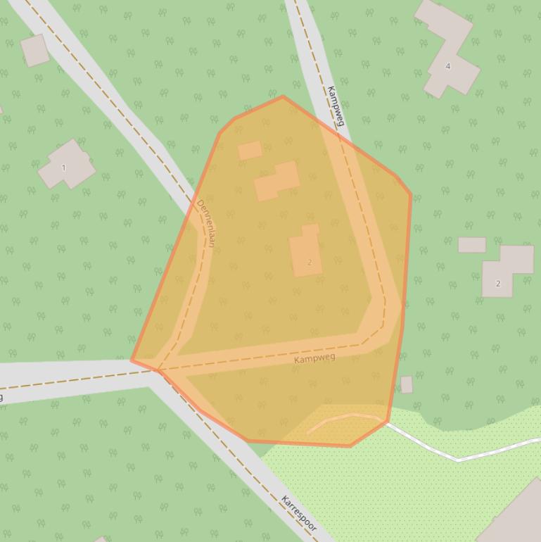 Kaart van postcodegebied 9483TD.