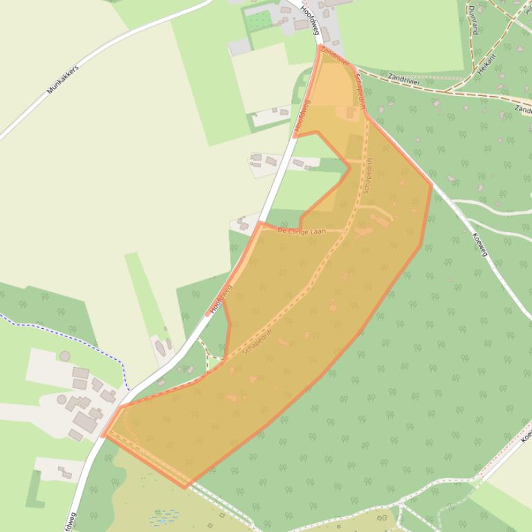 Kaart van postcodegebied 9483TT.