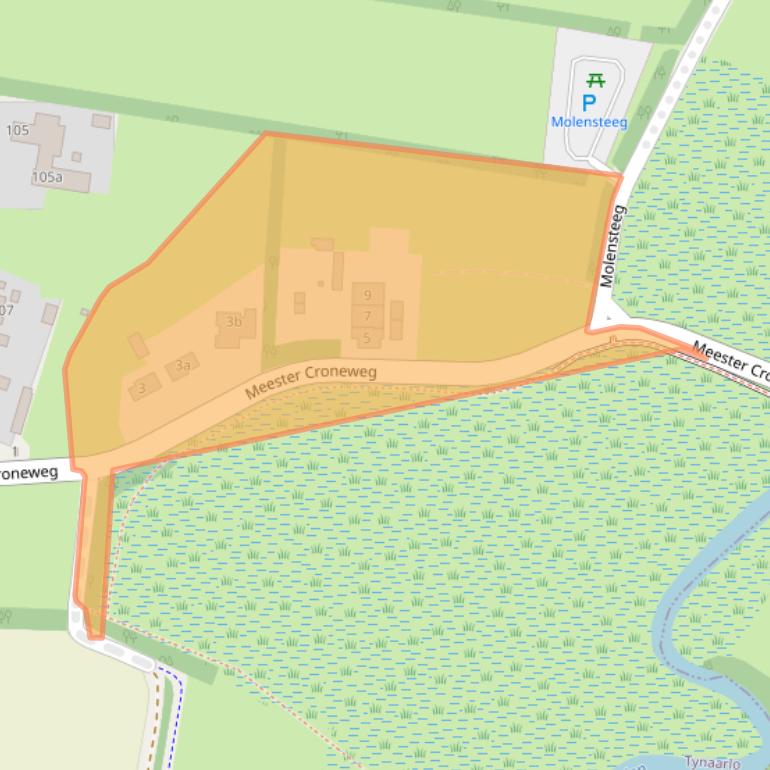 Kaart van postcodegebied 9484TD.