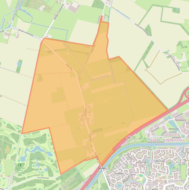 Kaart van postcodegebied 9487.