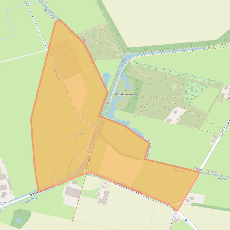 Kaart van postcodegebied 9488TH.