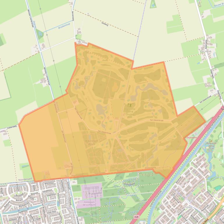 Kaart van postcodegebied 9489.