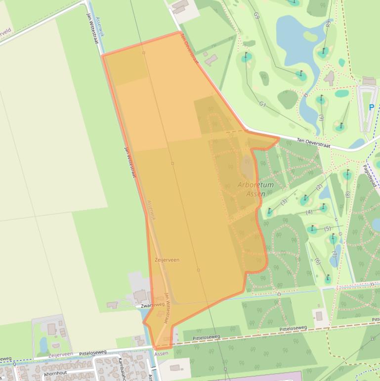 Kaart van postcodegebied 9489TJ.