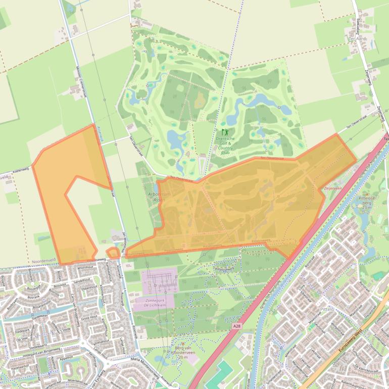 Kaart van postcodegebied 9489TL.