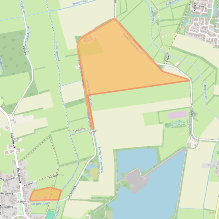 Kaart van postcodegebied 9491AH.