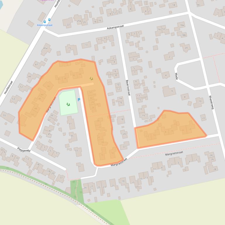 Kaart van postcodegebied 9491BG.