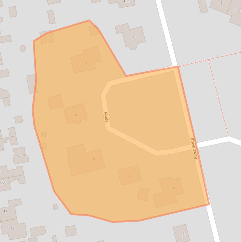 Kaart van postcodegebied 9491BM.