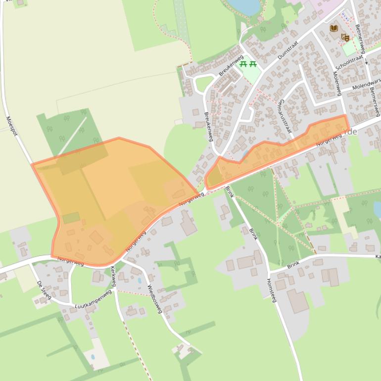 Kaart van postcodegebied 9494PD.