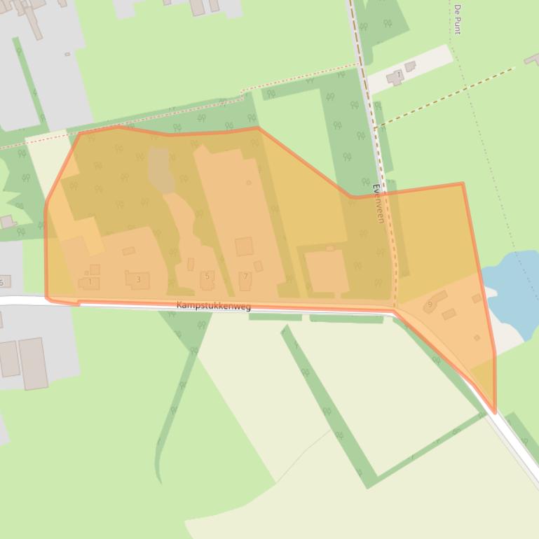 Kaart van postcodegebied 9494PH.