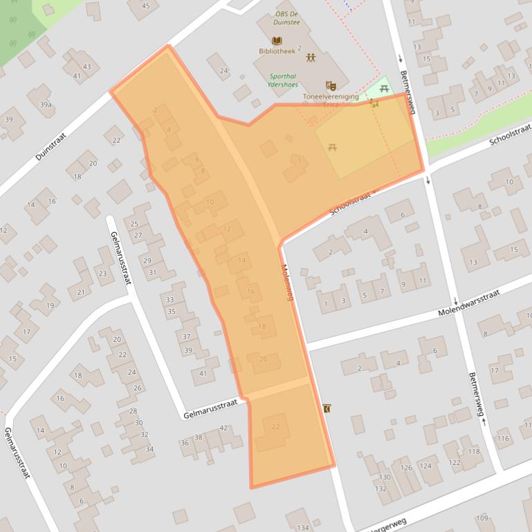 Kaart van postcodegebied 9494RH.