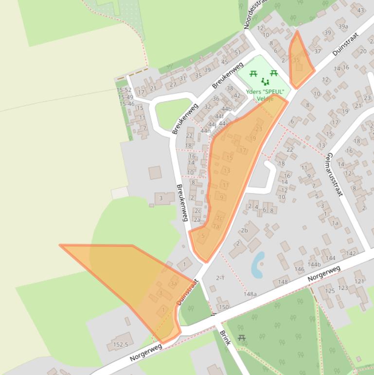 Kaart van postcodegebied 9494RM.