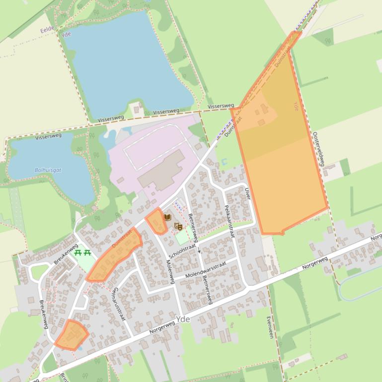 Kaart van postcodegebied 9494RP.