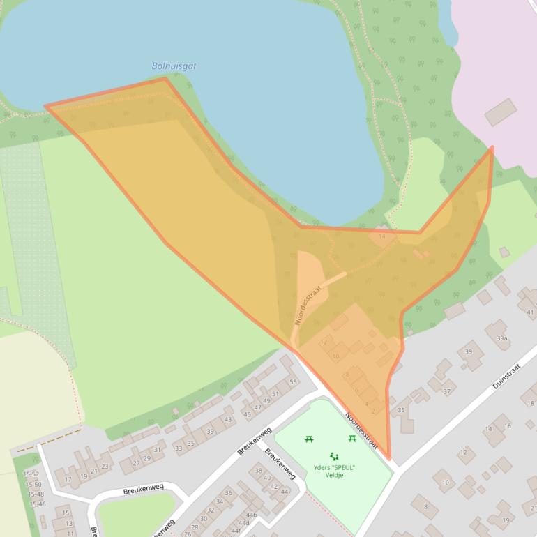 Kaart van postcodegebied 9494RT.