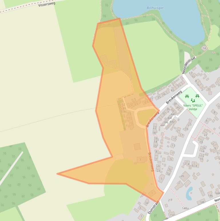 Kaart van postcodegebied 9494RV.