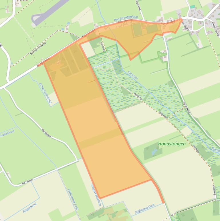 Kaart van postcodegebied 9494TA.