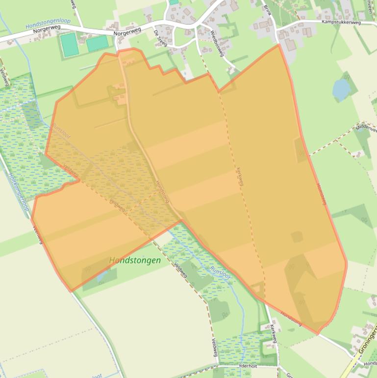 Kaart van postcodegebied 9494TD.