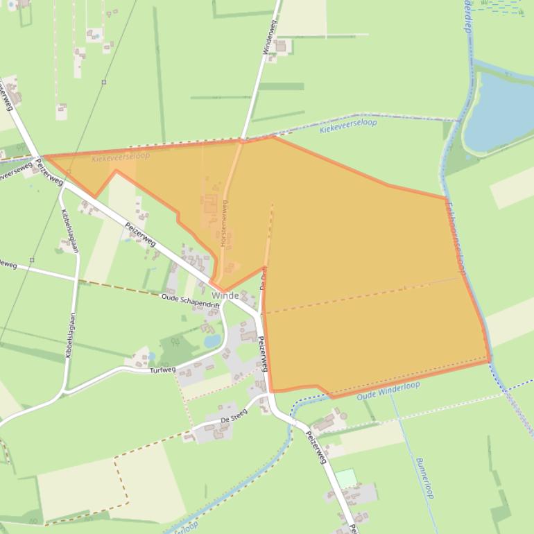 Kaart van postcodegebied 9495PC.