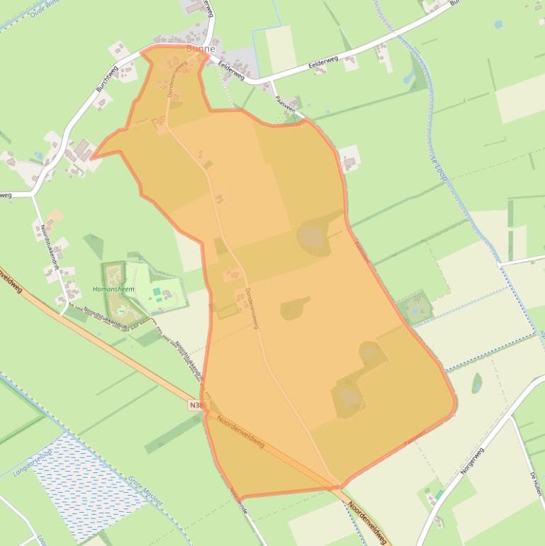 Kaart van postcodegebied 9496PA.