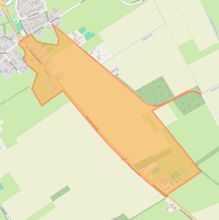 Kaart van postcodegebied 9497PA.