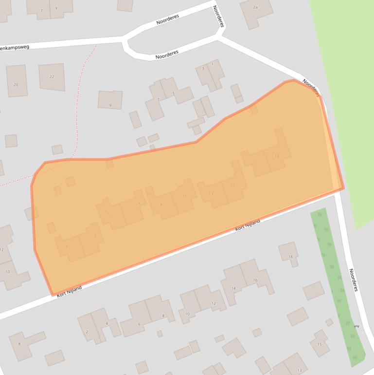 Kaart van postcodegebied 9497PD.