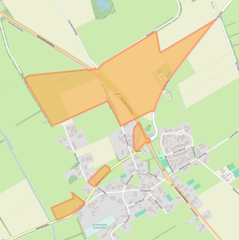 Kaart van postcodegebied 9497PH.