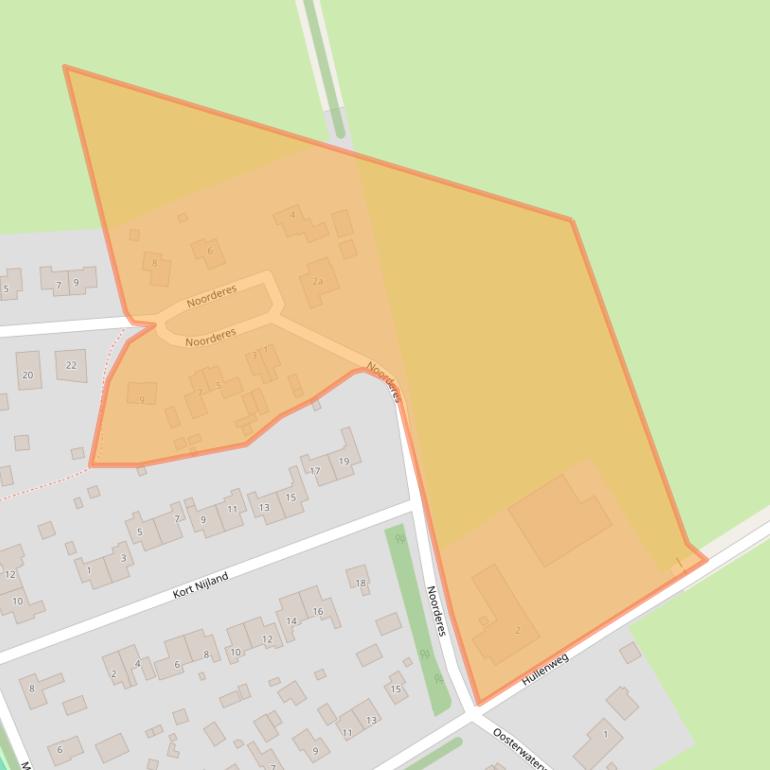 Kaart van postcodegebied 9497PW.