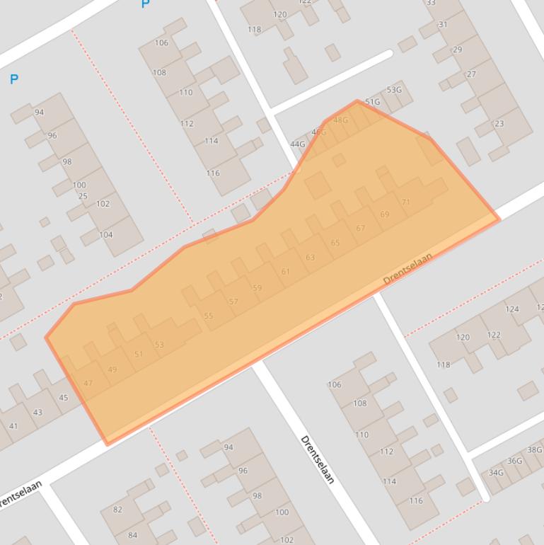 Kaart van postcodegebied 9501BT.